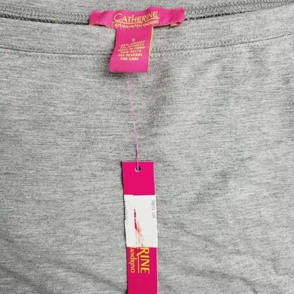 NWT CATHERINE MALANDRINO Bell Sleeve Blouse Shirt top off shoulder Size S Small - Picture 6 of 7